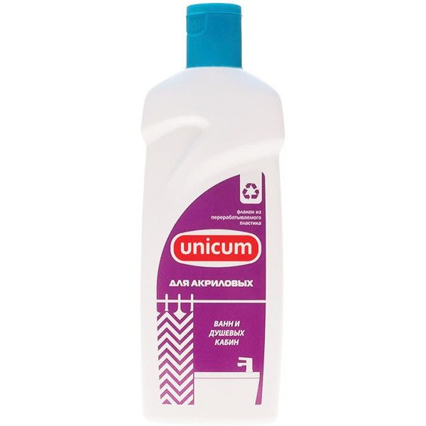 Средство Unicum для чистки акриловых ванн и душевых кабин, 380 мл  #1