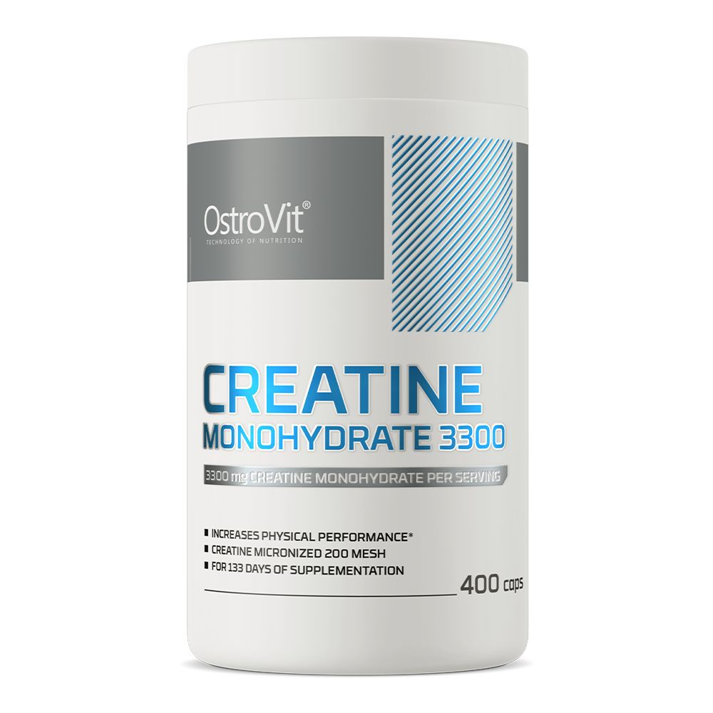 Креатин моногидрат 3300 мг 400 капс. Creatine Monohydrate Ostrovit / Спортивное питание для набора мышечной #1