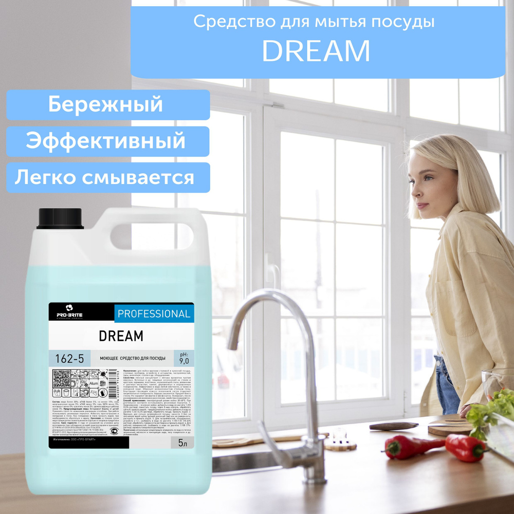 DREAM Средство для мытья посуды PRO-BRITE, 5 литров #1