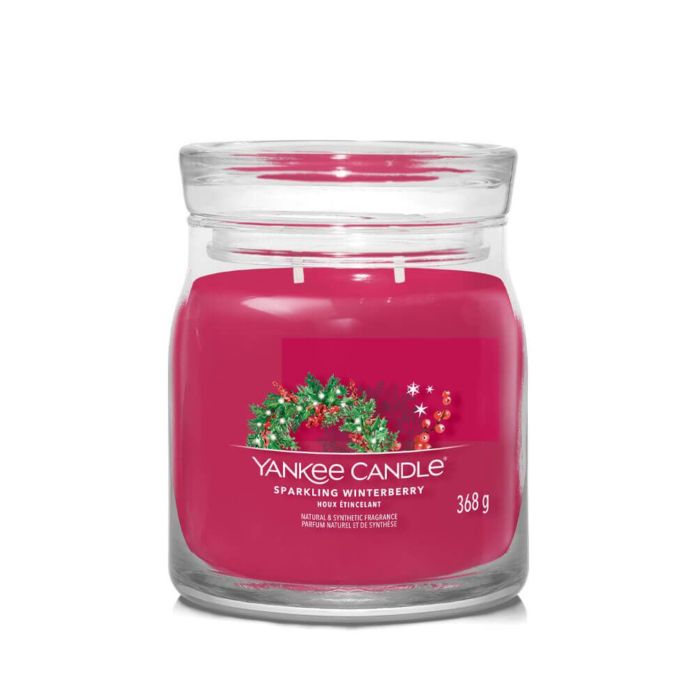 Yankee Candle Свеча ароматическая "Сверкающая зимняя ягода", 11 см х 9 см, 1 шт  #1