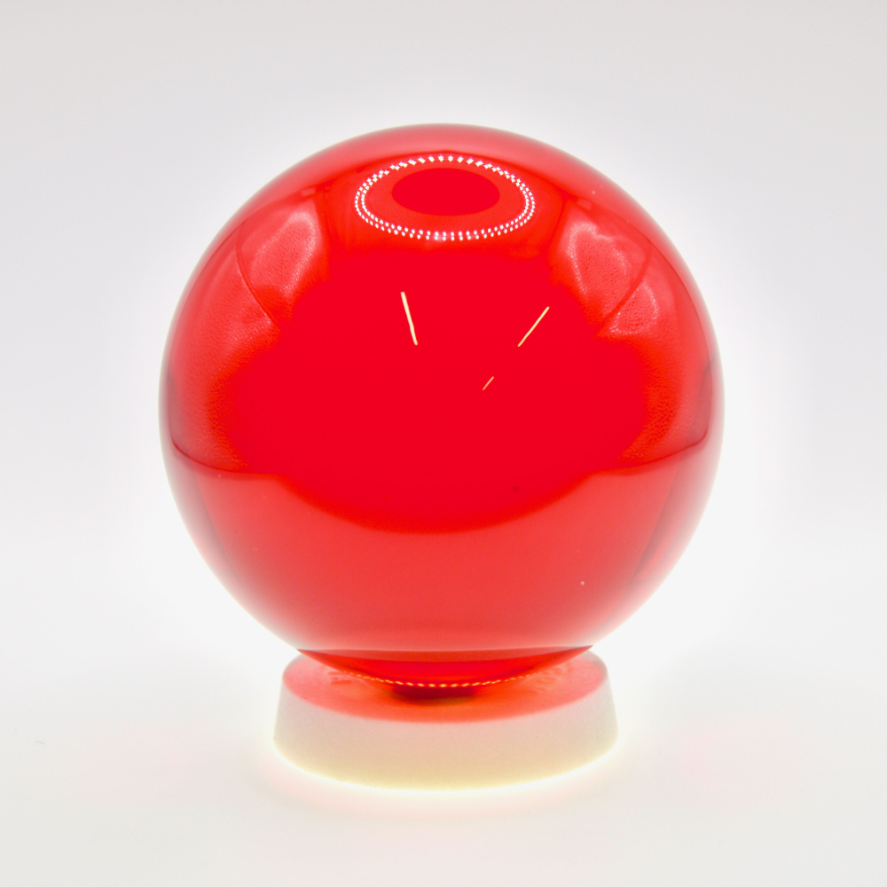 Акриловый шар для контактного жонглирования 70 мм красный  #1