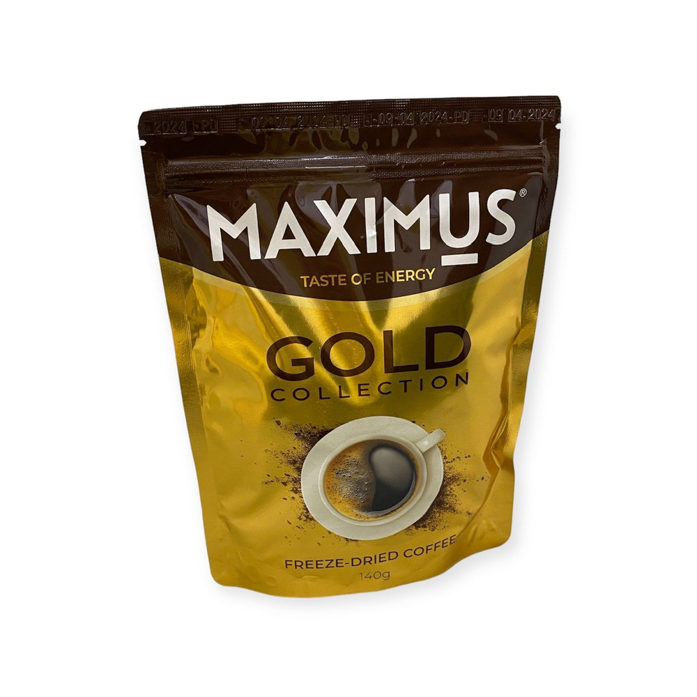 133 Кофе растворимый сублимированный MAXIMUS Gold Collection 140 грамм  #1