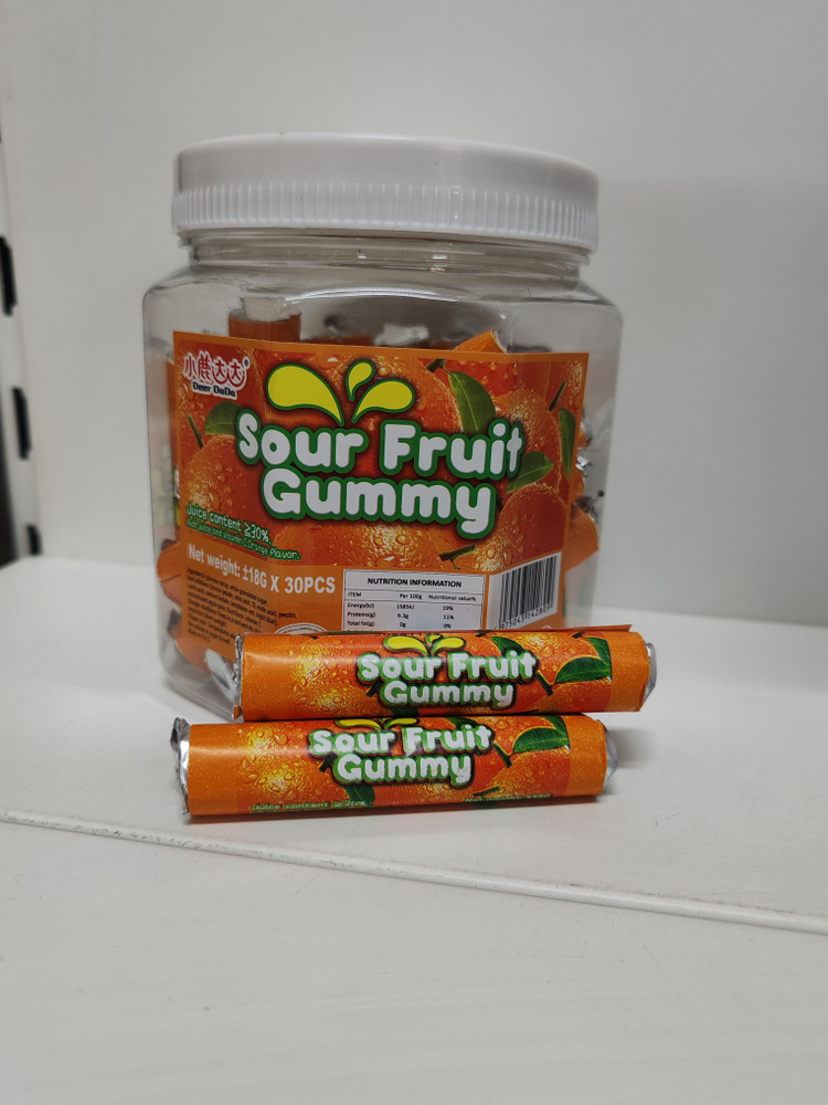 банка мармеладных конфет "Sour Fruit Gummy" #1