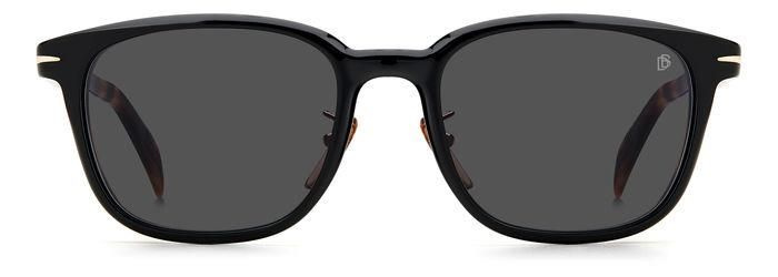 Мужские солнцезащитные очки David Beckham DB 7081/F/S WR7 IR, цвет: черный, цвет линзы: серый, квадратные, #1