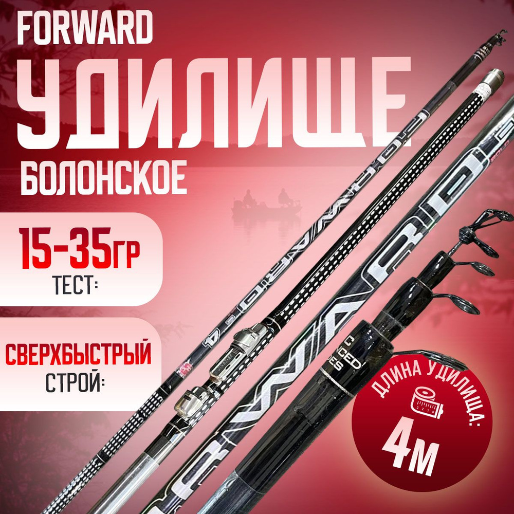 Удилище телескопическое 4м болонское FORWARD Тест: 15-35 #1