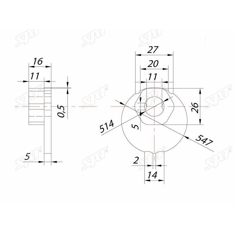 IPSAIP_ST-48198-60011 Гайка эксцентрика нижнего рычага TOYOTA FJ CRUISER,SURF,LAND CRUISER,PRADO,LEXUS #1