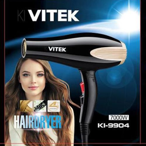 VITEK Фен для волос VT-6615 3000 Вт, скоростей 2, кол-во насадок 1, черный  #1