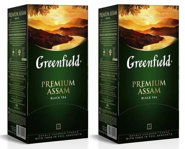 Чай черный Greenfield Premium Assam 25 пак - 2 штуки #1