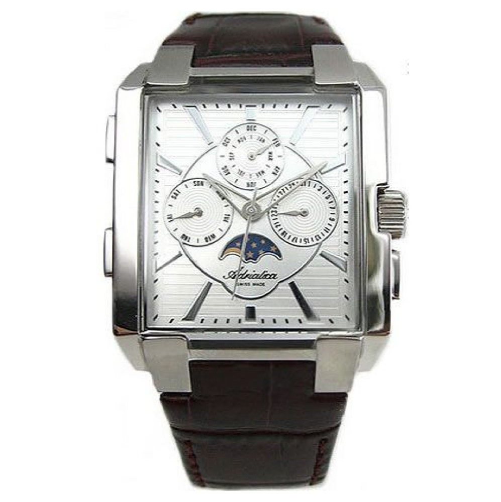 ADRIATICA A1093.5213QFXL мужские швейцарские наручные часы с календарем и индикатором лунных фаз  #1
