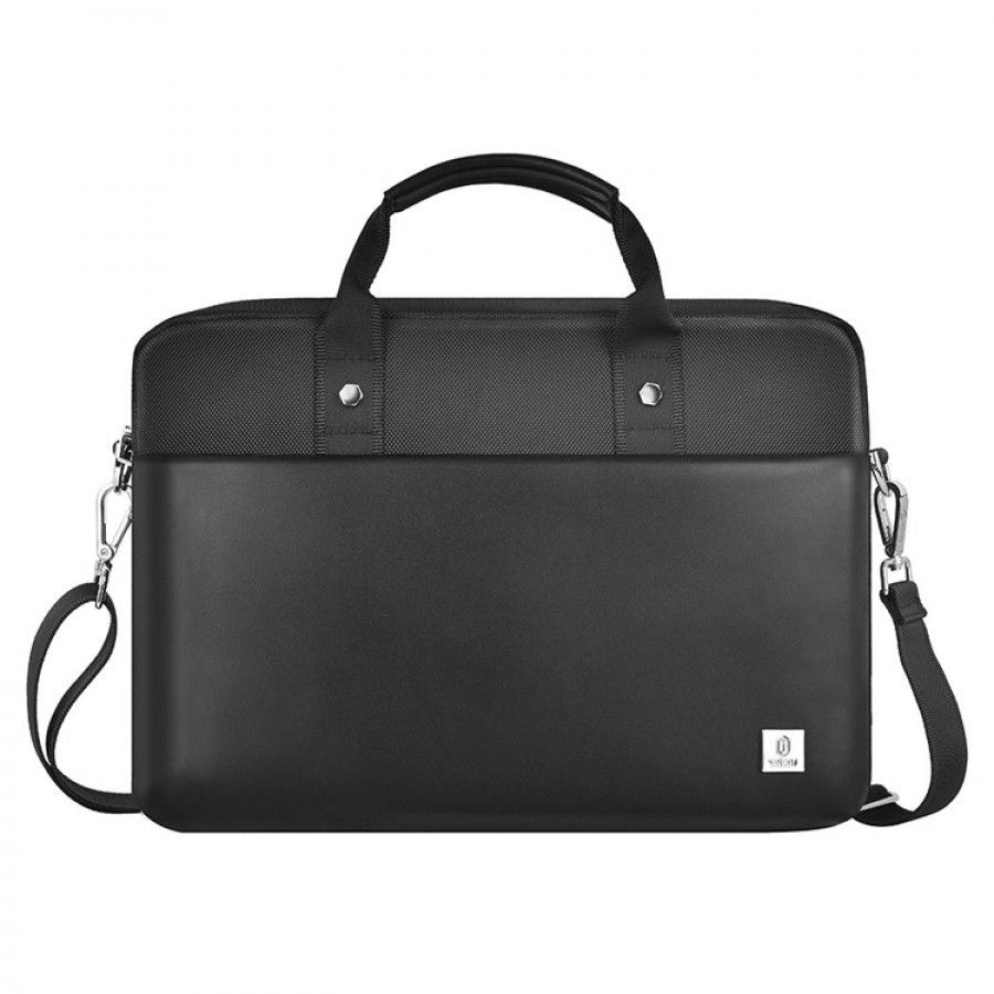 Сумка для ноутбука с плечевым ремнем Wiwu Hali Laptop Bag 14" / Черный  #1