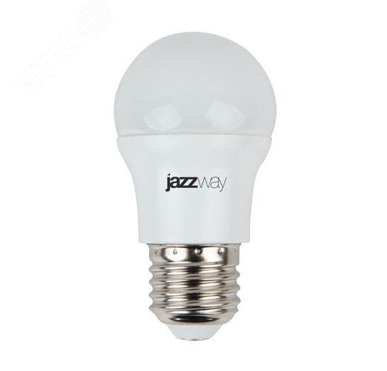 Лампа JazzWay светодиодная LED 7Вт E27 560Лм 230V/50Hz холодный матовый шар SP 1027887-2  #1