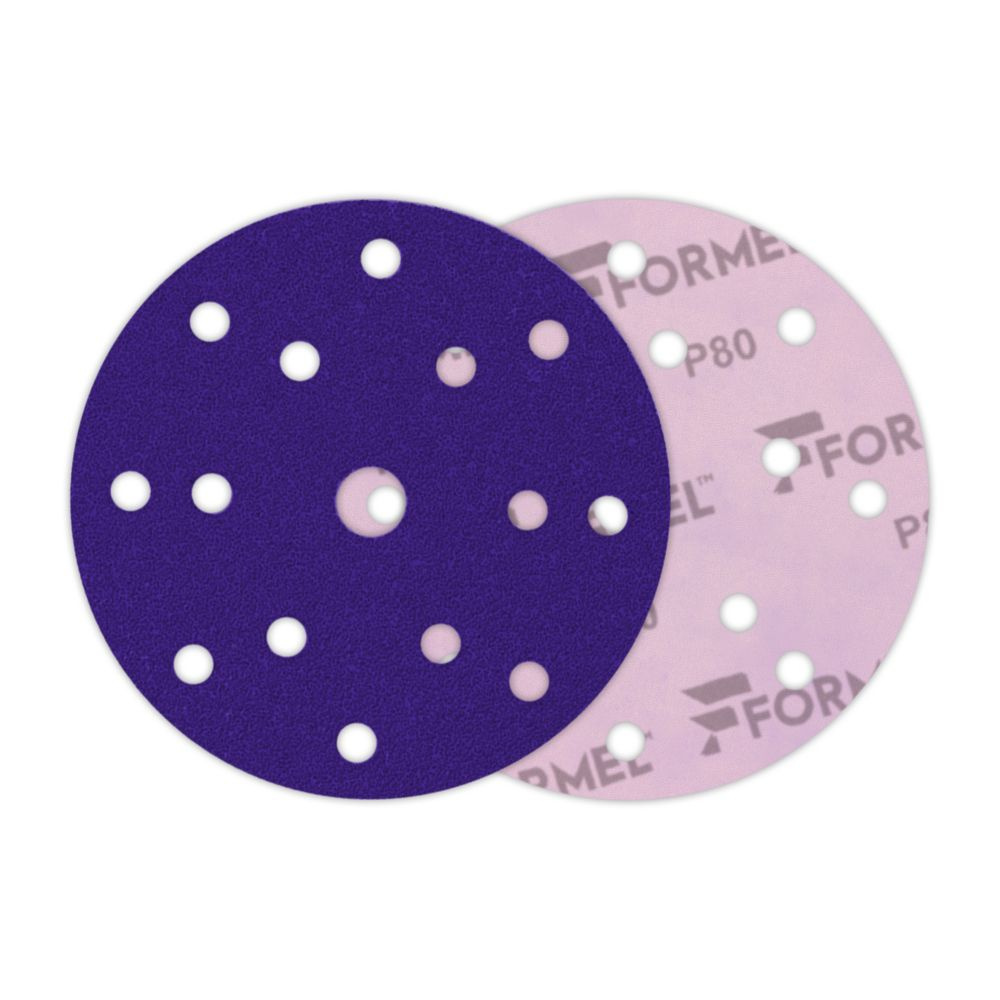 FORMEL Абразивный диск с керамическим зерном на бумажной основе CERAMIC PLUS, 150 мм, 15 отв., Р 080 #1