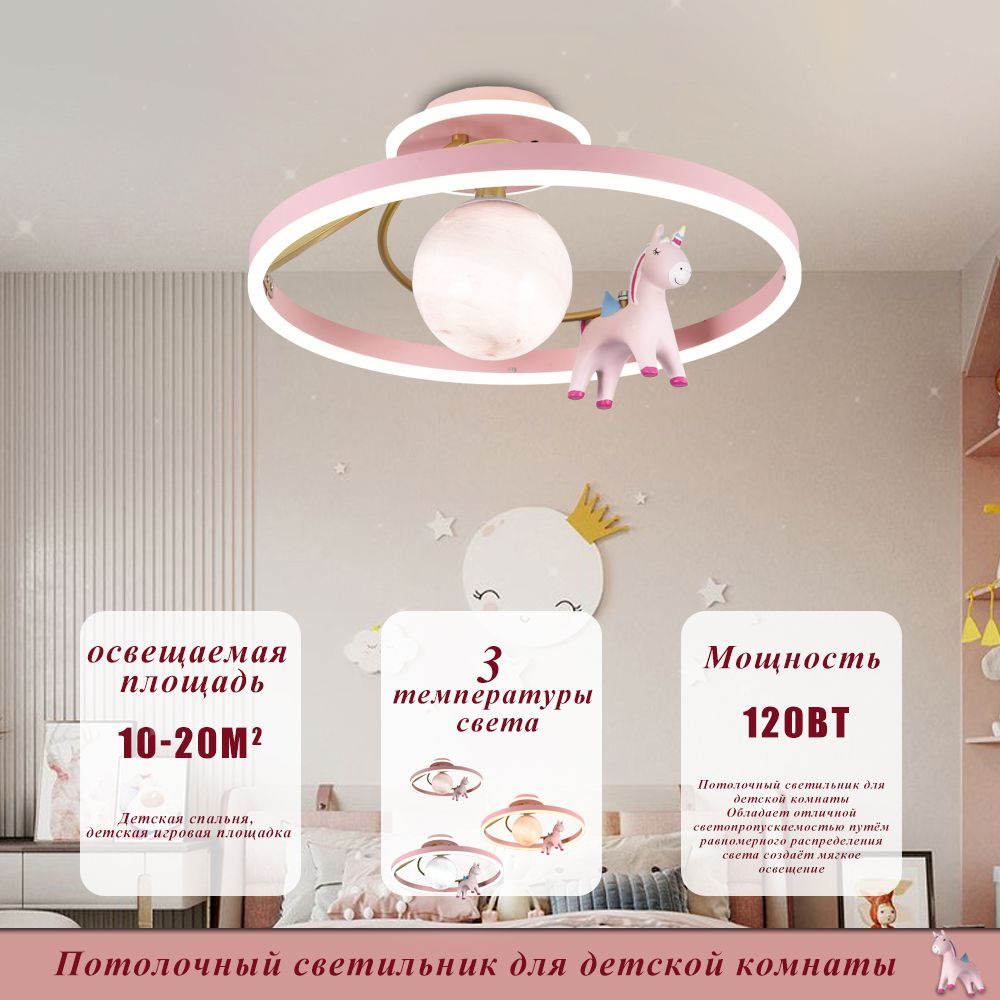 Потолочная люстра для детской комнаты,LED, Уютные решения,120BT,3000K-6000  #1