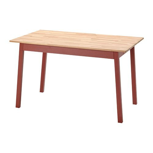 ИКЕА PINNTORP стол, 125x75 см, светло-коричневая морилка/красная морилка  #1