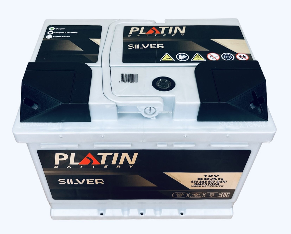 Аккумулятор автомобильный Platin Silver 60 Ач 600 A о.п. SMF L2 242х175х190  #1
