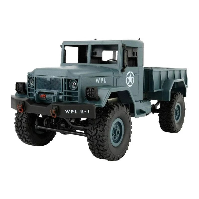 Радиоуправляемая модель WPL военный грузовик 4WD (1к16) KIT серый (B-14KM-GR)  #1