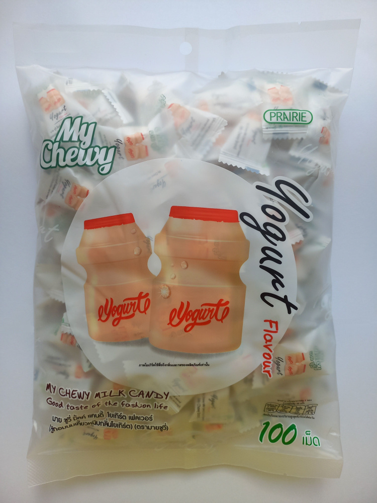 Конфеты My Chewy Milk Candy Йогурт! / Тайские жевательные сладости Май Чуи candy Yogurt Flavour 360 g.- #1