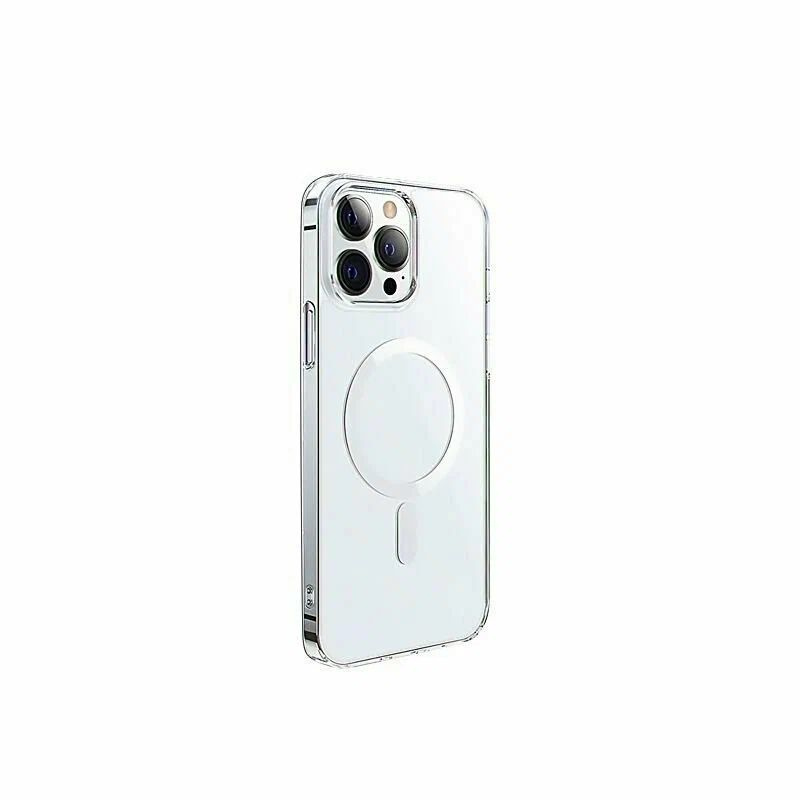 Чехол накладка для iPhone 14 Pro Max / Wiwu Crystal Magnetic Phone case / Прозрачный  #1