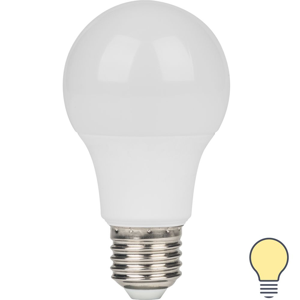Лампа светодиодная Lexman E27 170-240 В 8.5 Вт груша матовая 750 лм теплый белый свет  #1