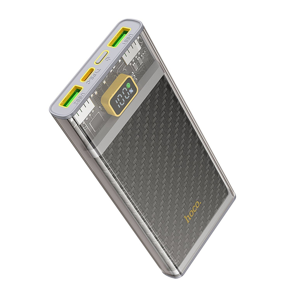 Внешний аккумулятор Hoco J103 Discovery edition, 22.5 Вт, 10000mAh, серый, 1 шт  #1