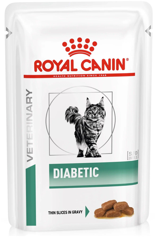 Влажный корм для кошек Royal Canin Diabetic, при сахарном диабете, профилактика избыточного веса 6 паучей #1