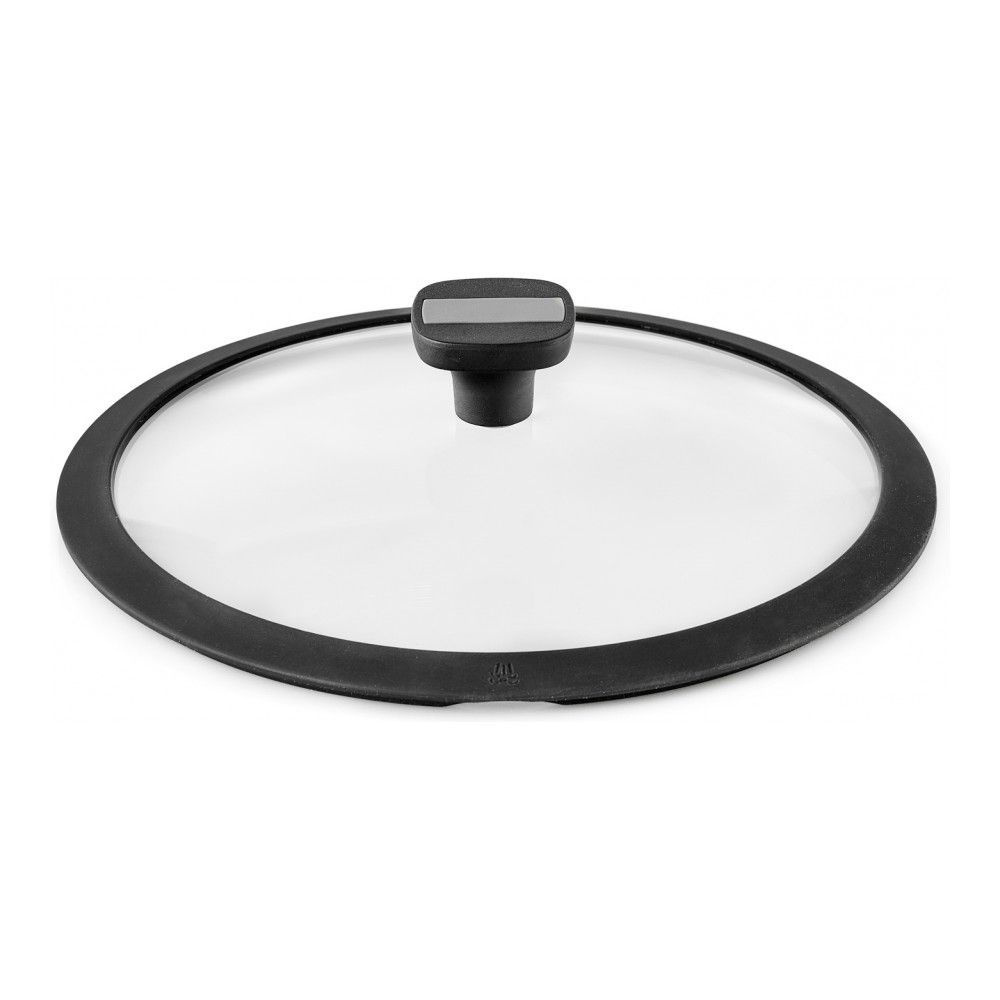 Крышка для сковороды 20 см, Supreme, черная, закалённое стекло  #1