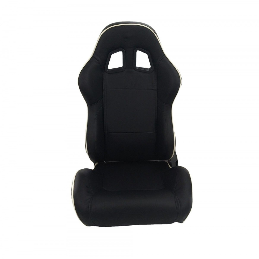 Спортивное гоночное сиденье Jiabeir 1031: черная кожа ПВХ и откидной ковш  #1