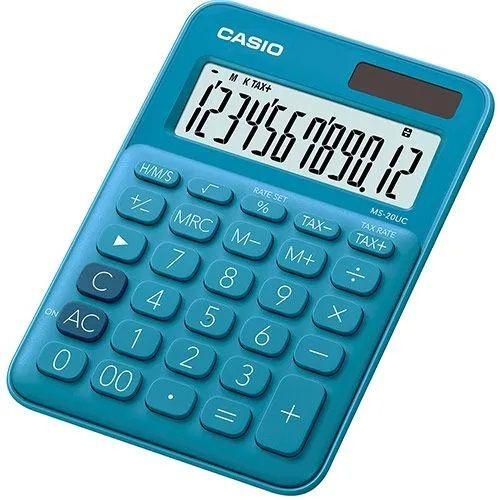 Настольный калькулятор CASIO MS-20UC-BU-W-EC #1