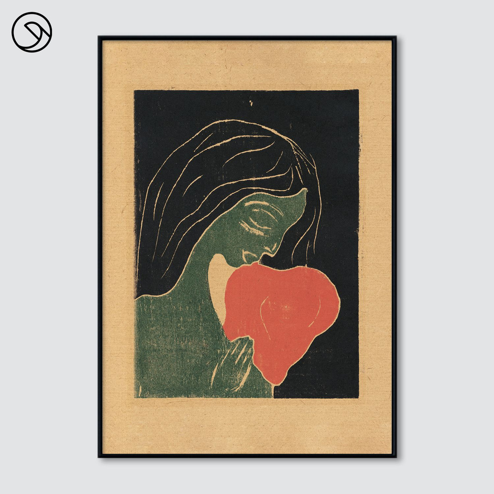 Постер в раме Postermarkt, Edvard Munch's The Heart #1
