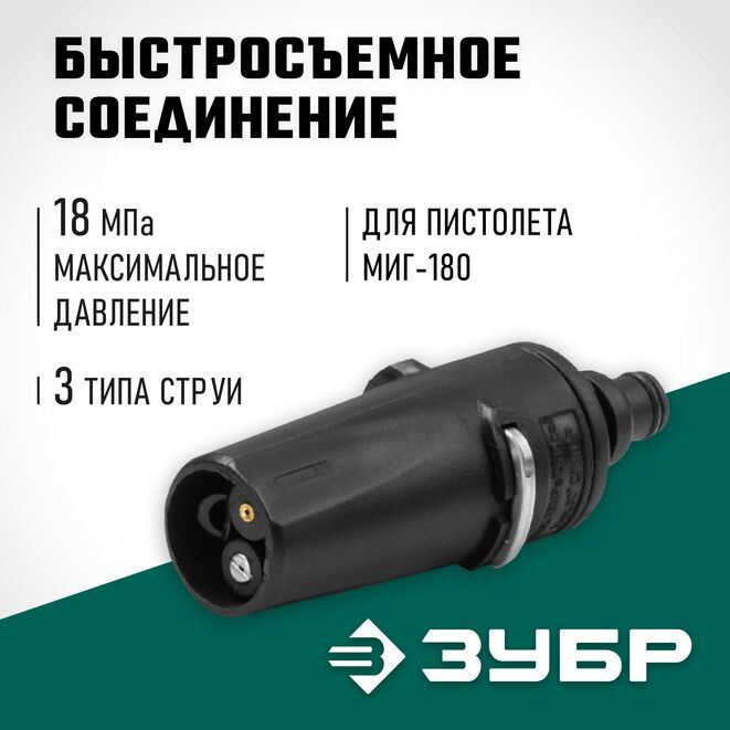 Насадка 3 режима ЗУБР Миг-180 для минимоек с пистолетом 70405-180  #1