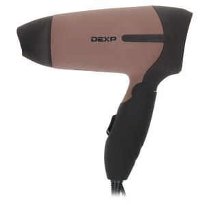 DEXP Фен для волос DEXP BA-200 1000 Вт, скоростей 2, кол-во насадок 1, коричневый  #1