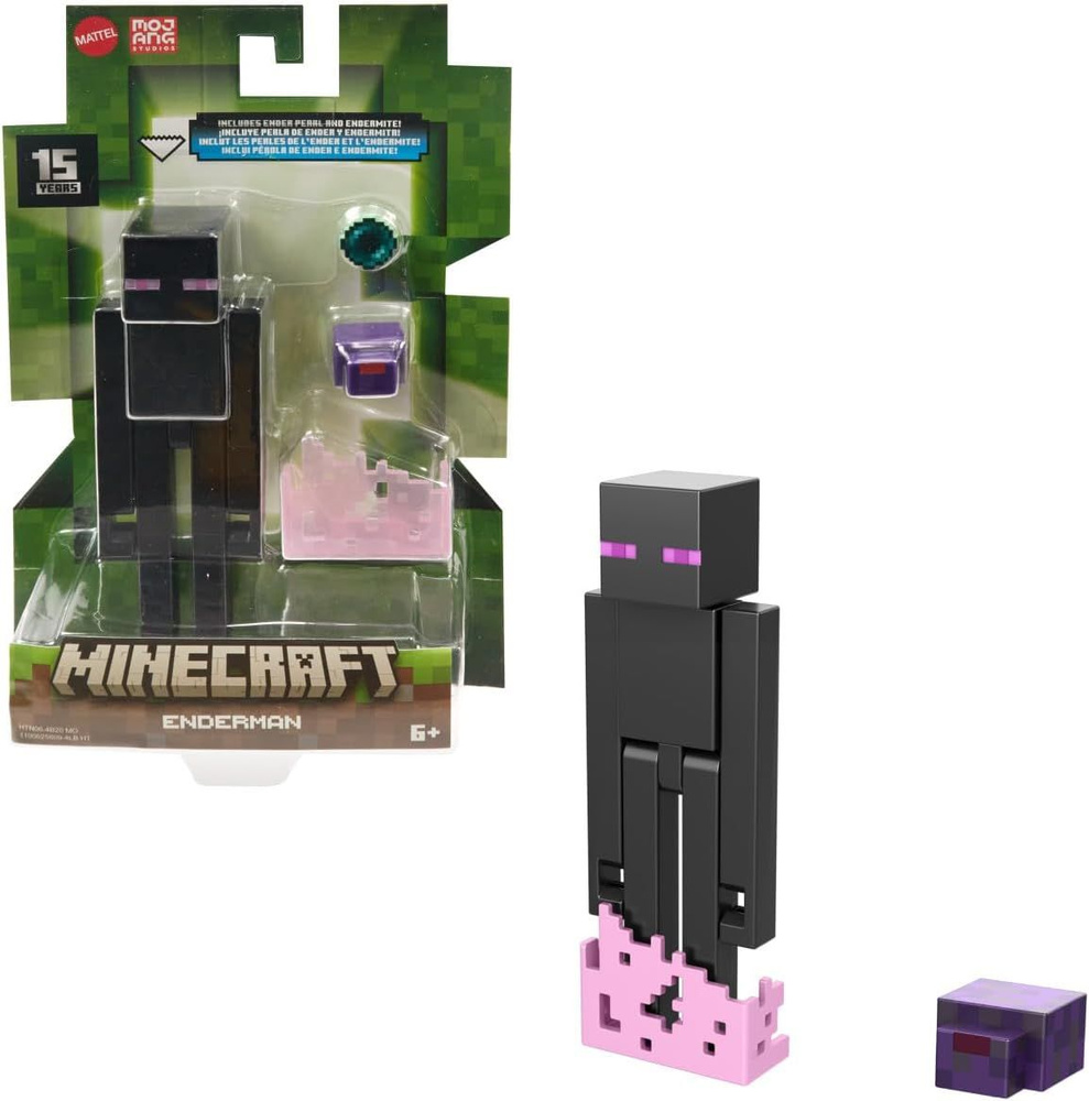 Mattel Minecraft-Маленькая скульптура 2-в-1 с большой головой и ...