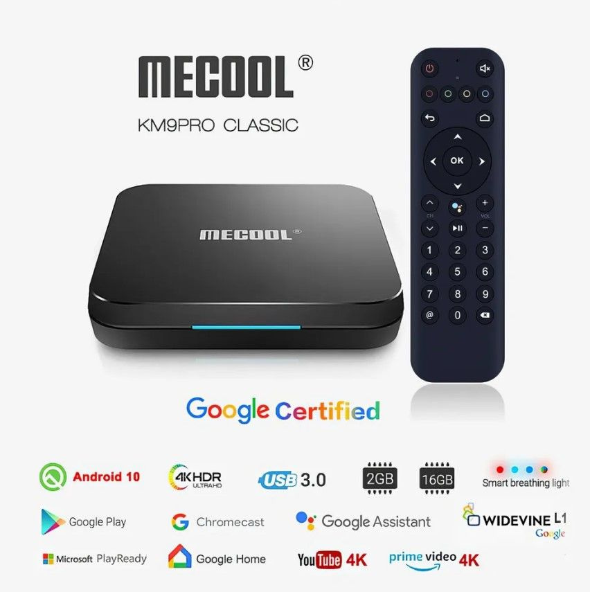 Смарт ТВ приставка Mecool KM9 Pro Classic 2/16 Gb TV BOX #1