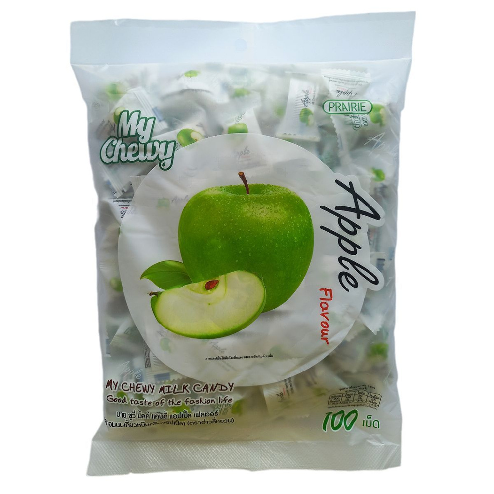 НОВИНКА! Конфеты вкус Яблока от My Chewy Milk Candy. Жевательные молочные конфеты Май Чуи Apple (Яблоко) #1