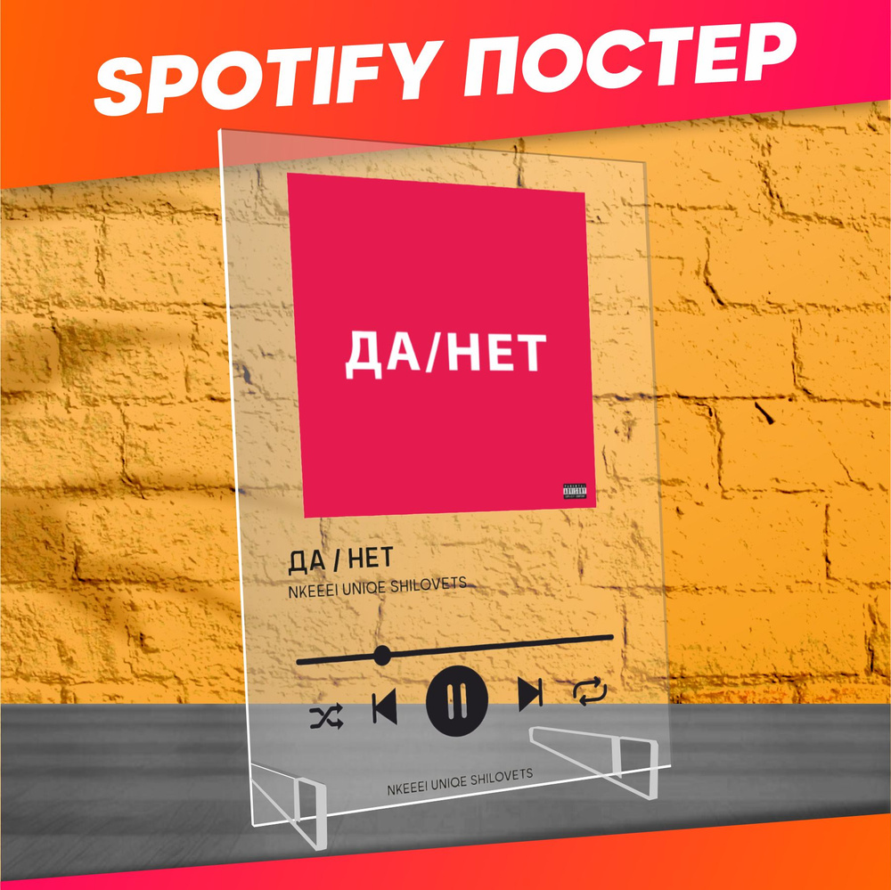 Spotify poster постер nkeeei uniqe shilovets трек пластинка #1