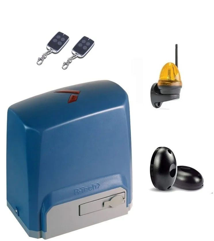 Автоматика для откатных ворот R-Tech SL1000FULL-K, комплект: привод, 2 пульта, фотоэлементы, лампа  #1