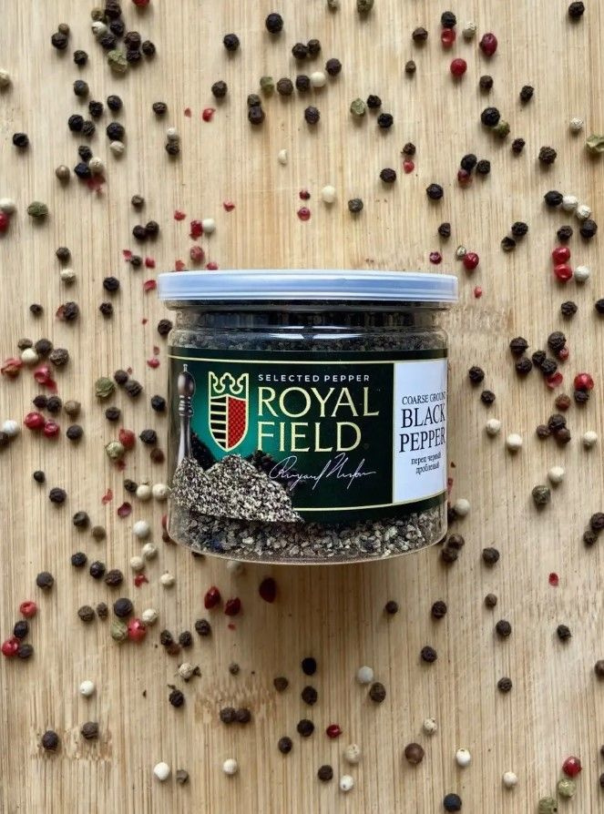 Перец черный дробленый RoyalField (BLACK PEPPERCORNS) 80 г #1