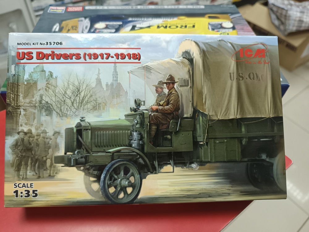 35706 Фигуры, Водители США (1917-1918 г.) ICM 1:35 Сборная модель #1