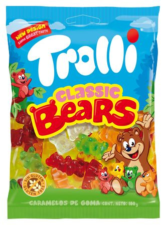 Мармелад жевательный Trolli Мишки классические, вес 100 гр., комплект 2 уп.  #1