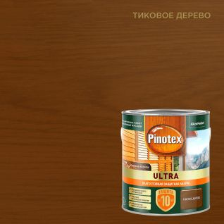 Pinotex Ultra защитная влагостойкая лазурь с воском для дерева Пинотекс УЛЬТРА 2,5л тиковое дерево  #1