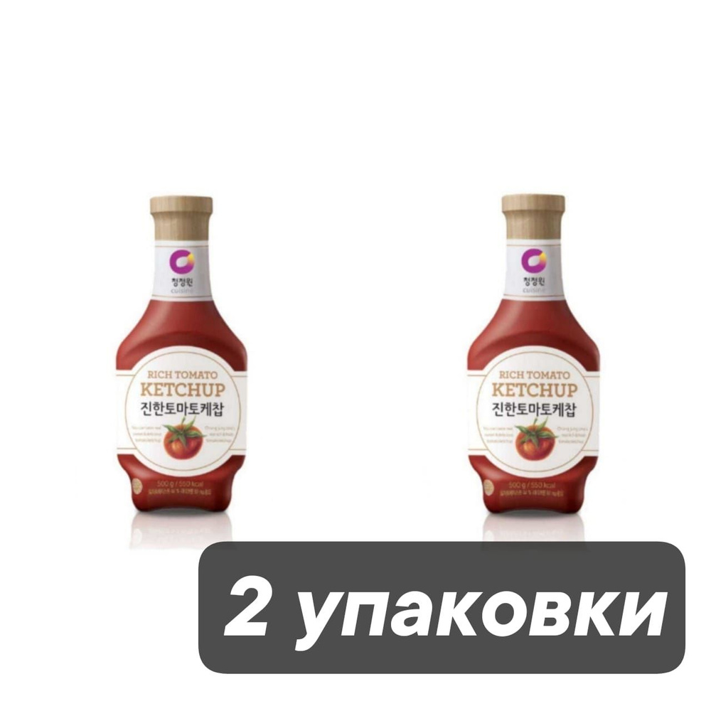 Кетчуп Daesang Rich Tomato Ketchup 500 г, 2 шт #1