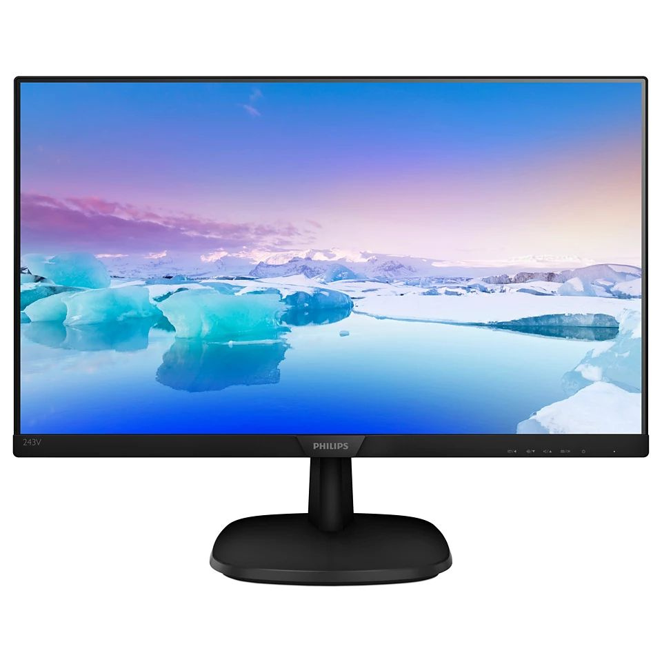 Philips 23.8" Монитор 243V7QDAB (00/01), черный #1