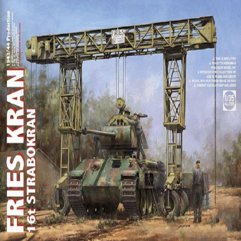 TAKOM 2109 1/35 fries kran 16t strabokran 1943/44 production Модель танка #1