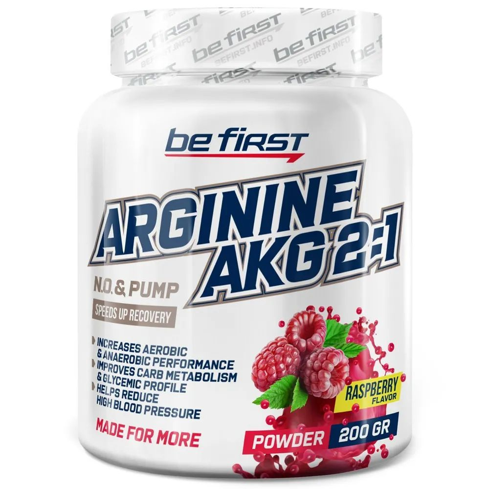 BeFirst Arginine AKG 2:1 Аминокислота в порошке 200г Малина #1