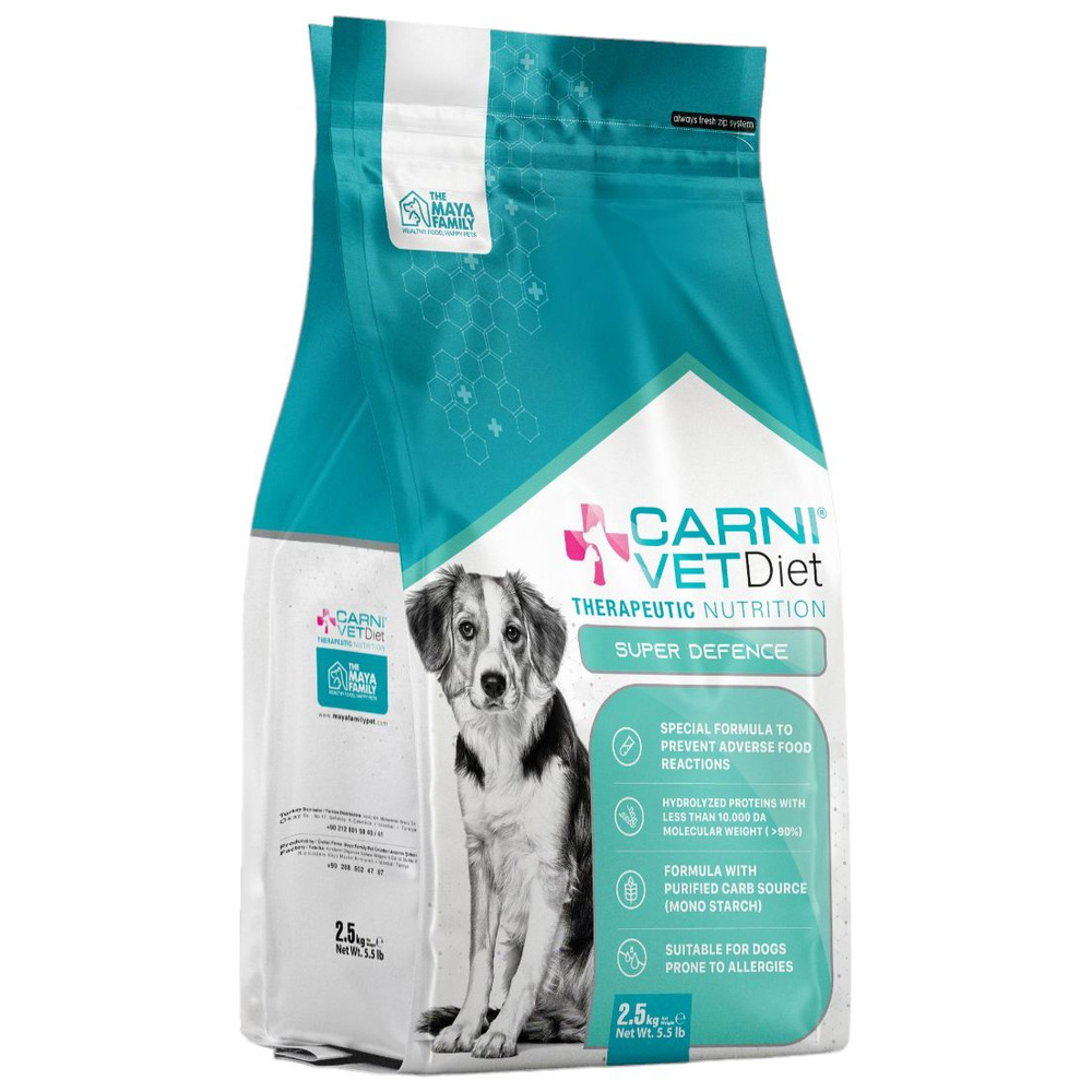 CARNI VET DIET для собак 2 шт по 2,5 кг Dog Allergy Defense при аллергии, здоровая кожа и шерсть с лососем #1