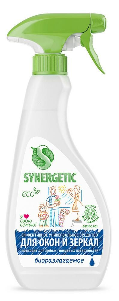 Средство чистящее для окон и зеркал Synergetic 500 мл #1