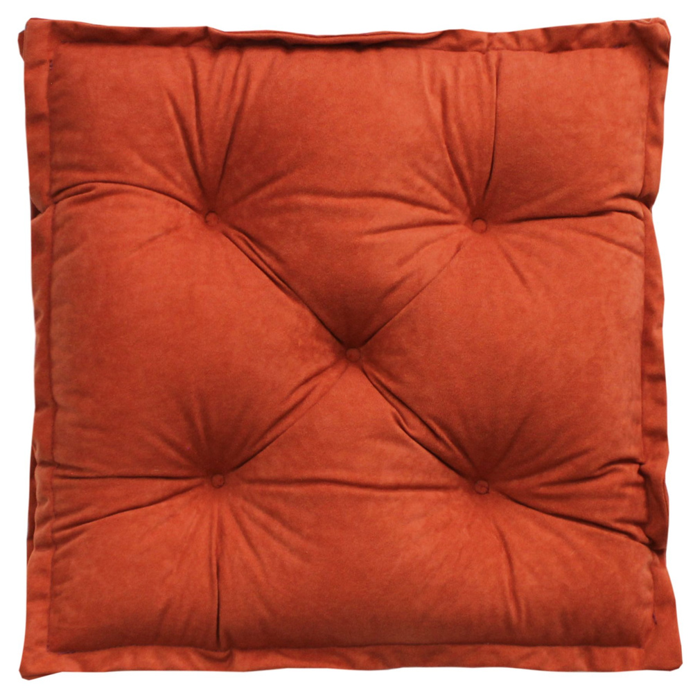 Подушка для сиденья МАТЕХ 2D VELOURS 45х45 см. Цвет терракотовый, арт. 50-988  #1
