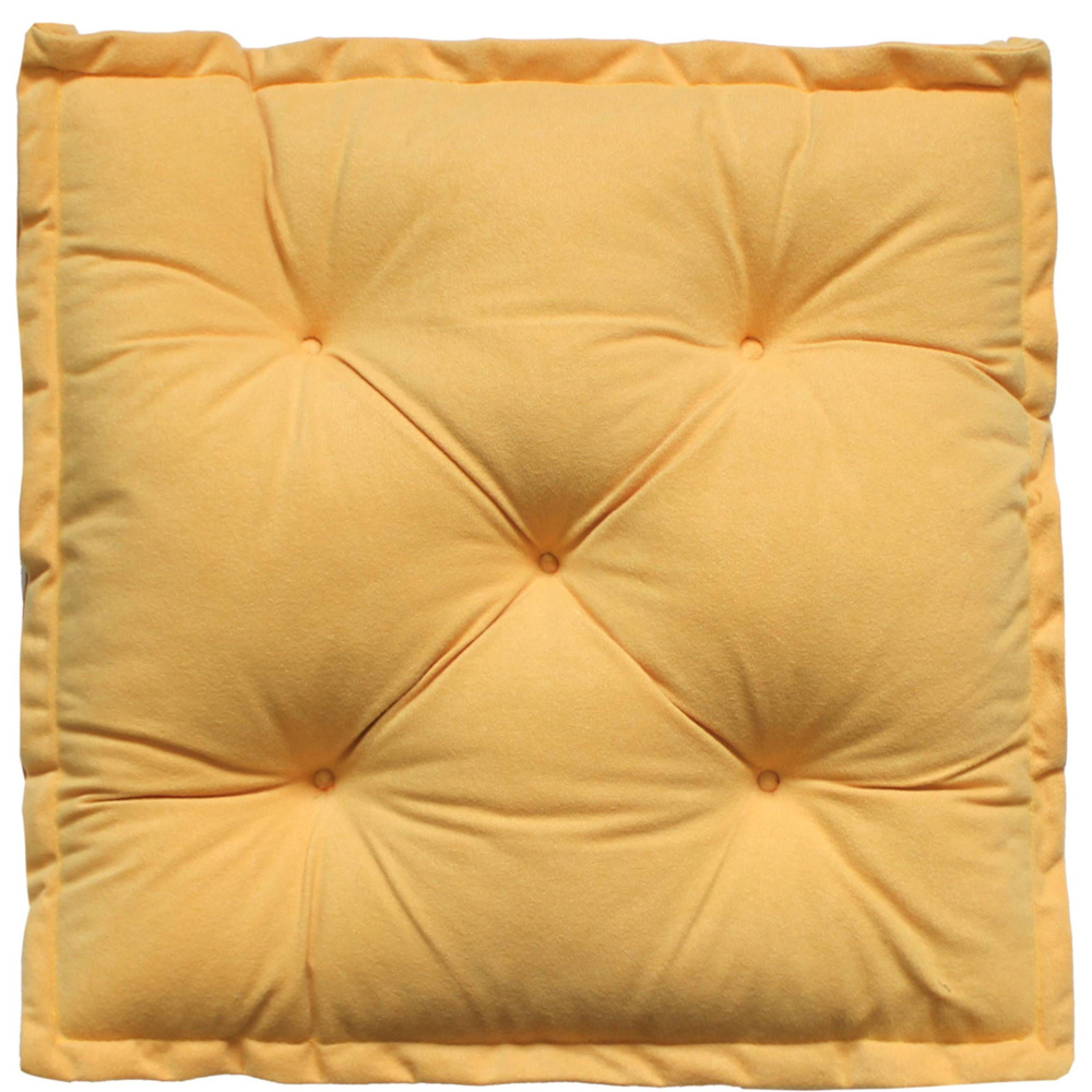 Подушка для сиденья МАТЕХ 2D VELOURS 45х45 см. Цвет горчичный, арт. 51-084  #1