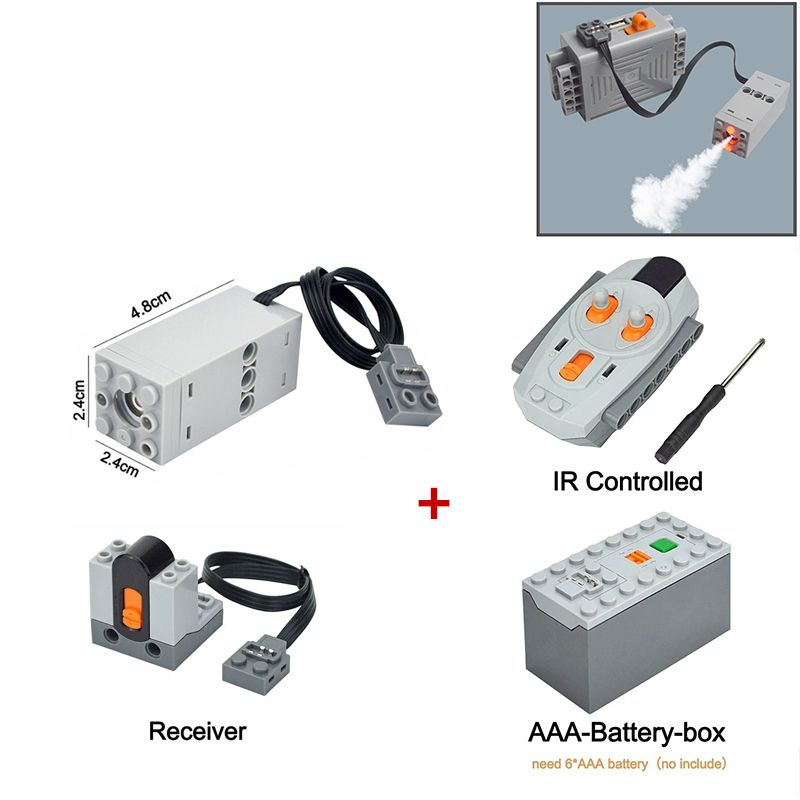 Технический мотор-распылитель, кирпичи MOC, многофункциональный инструмент, детали сервопоезда, строительные #1