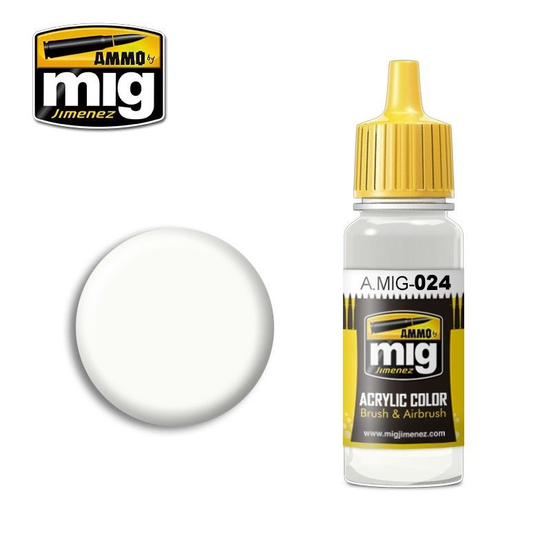 Краска акриловая WASHABLE WHITE CAMO (Ammo Mig) (17ml) #1